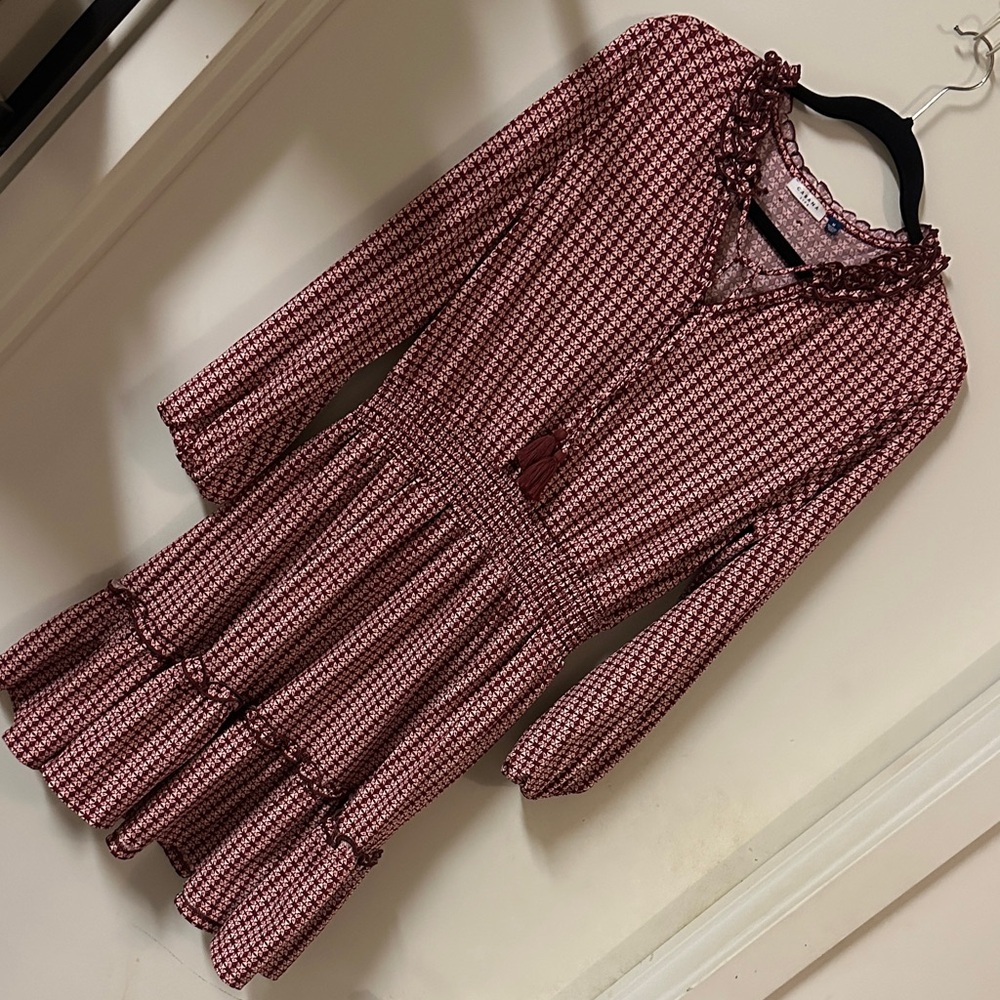 Cabana Life Burgundy Patterned Top